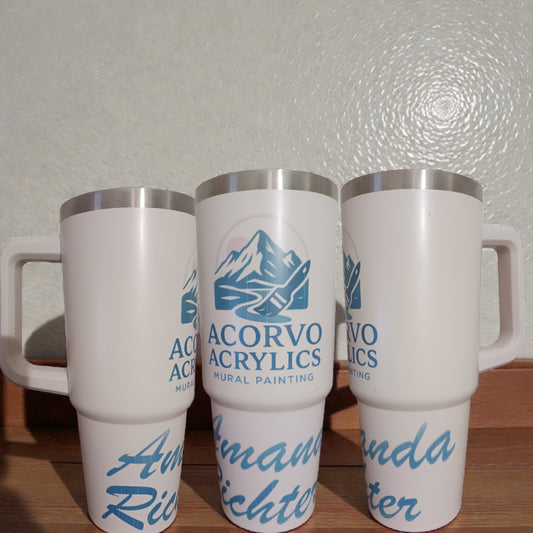 Custom 40 oz Tumbler with Handle